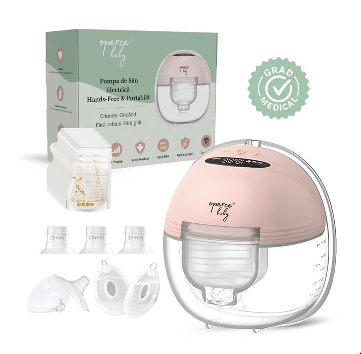 Set 2 Pompe de San Electrice OPERCE Portabile, 3 Moduri, 12 Niveluri