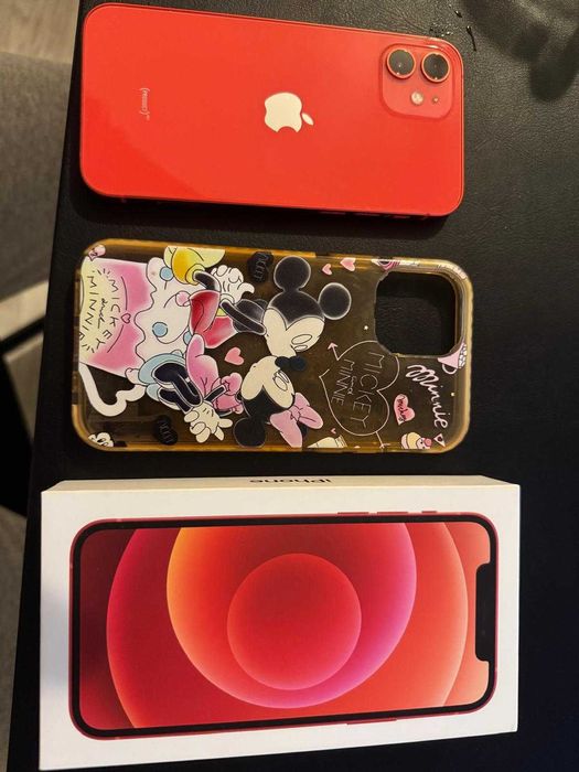 Iphone 12 rosu ,64 gb in cutie