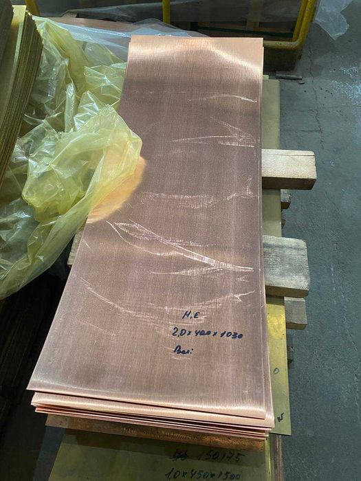 Медные и латунные ленты/листы любой толщины — дешево 260 млн сум/тонн