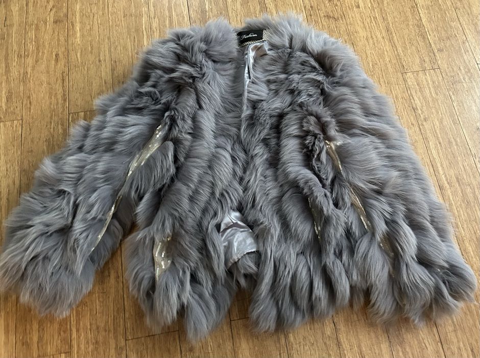 Blana vulpe cu insertii fine de paiete