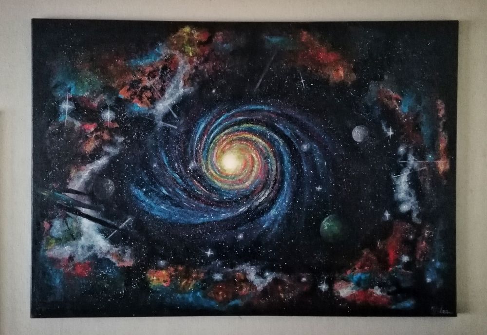 Tablou Pictura univers creatie proprie 70x100cm