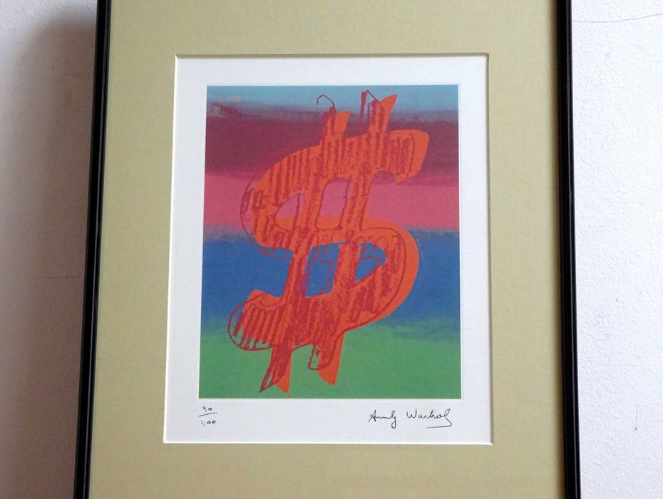 Cromolitografie Andy Warhol, ‘Dollar Sign’ | Piesa Foarte RARA