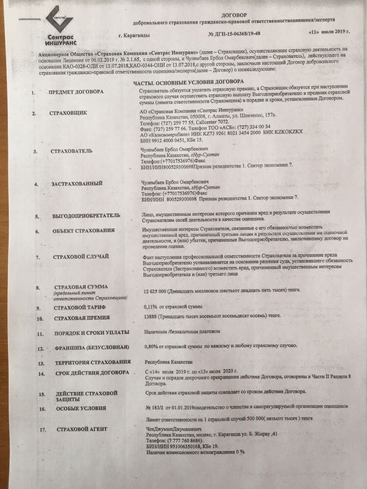 Оценка зданий