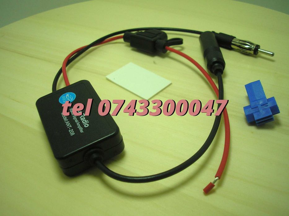 Amplificator De Semnal Antena Radio Auto Autoutilitare Etc Fm 12V Acc