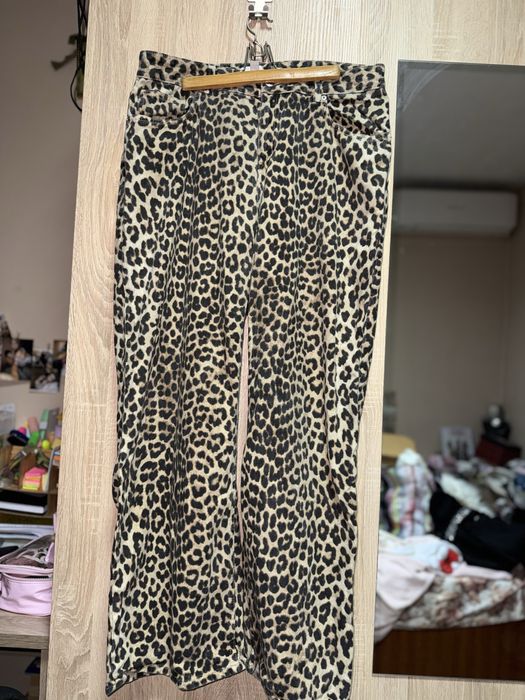 Леопардов панталон/ дънки H&M hm широки крачоли