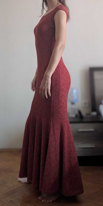 Официална рокля в (керемидено) червено bote, p-p S