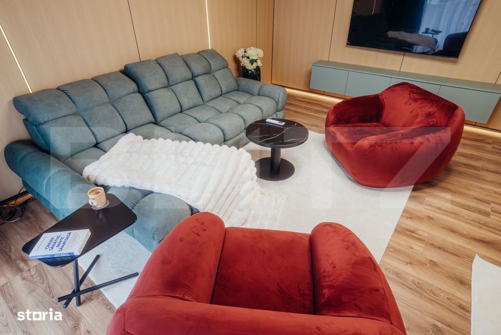 Apartament lu, 2 camere, 58 mp, intermediar, terasa, garaj, zona Iuliu — fotografia 3