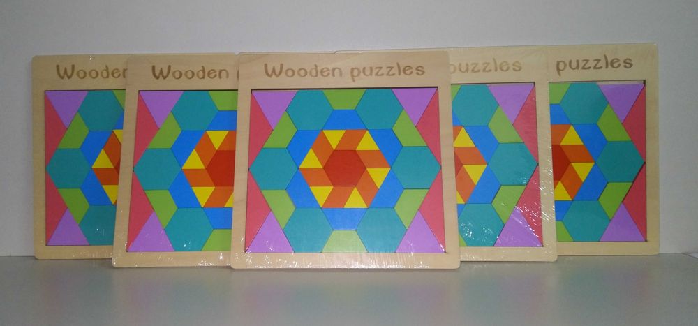 Оферта! 5бр. Нов модел дървена мозайка Цвете в рамка / качество