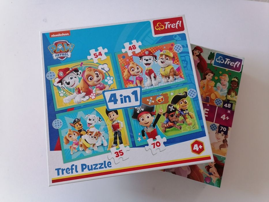 Забавни пъзели с анимационни герои възраст 4+