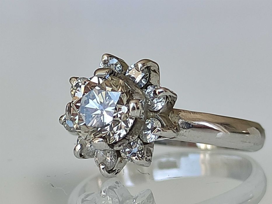Inel 14k diamante naturale 1.40ct