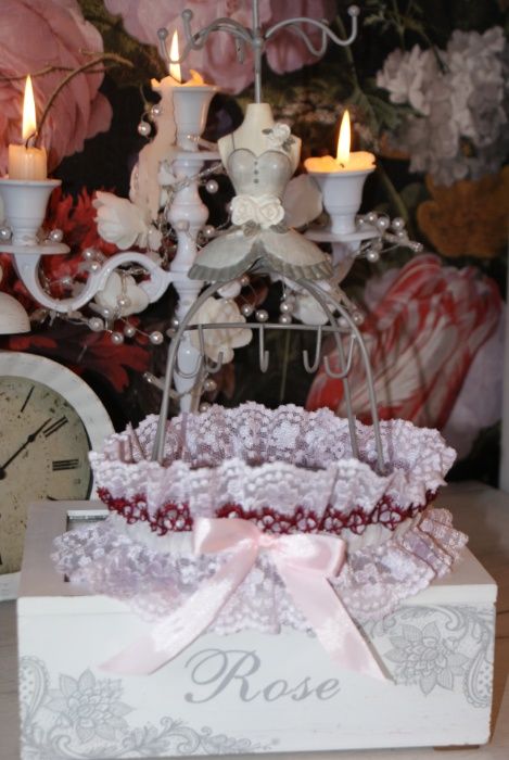 Jartiera mireasa NOUA hand made 100% in Romania Bridal garter