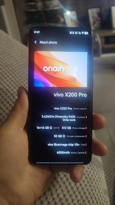 Vivo x200 pro 16/512
