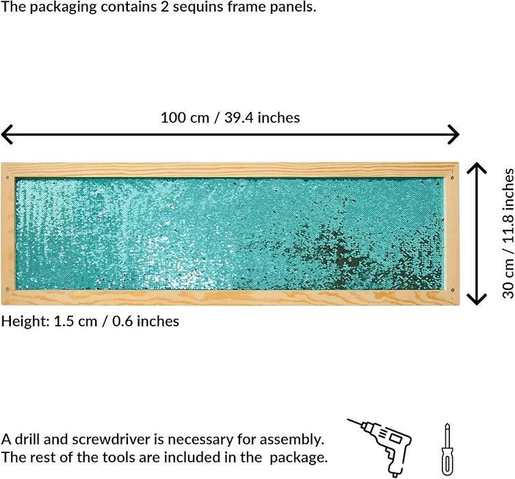 Сензорен стенен панел с пайети – Антистрес и терапия. Комплект от 2бр.