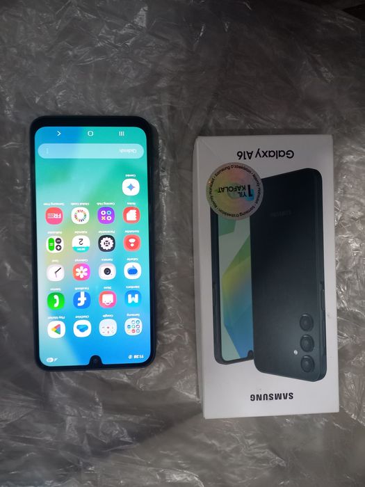 A16 Samsung ideal tiniq 128GB hotirasi 6GB aperativka karobka dakument