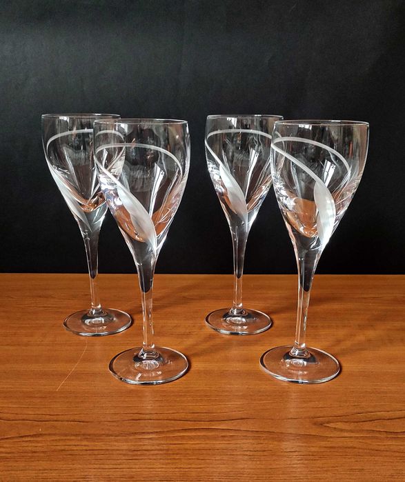 Ултраелегантни тежки кристални чаши комплект от 4 бр.