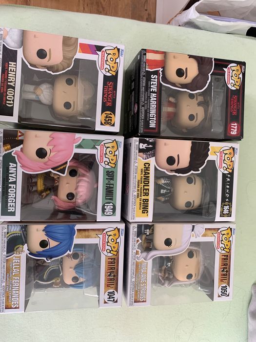Funko Pop фигурки - Stranger Things, Friends, Spy Family, Fairy Tail