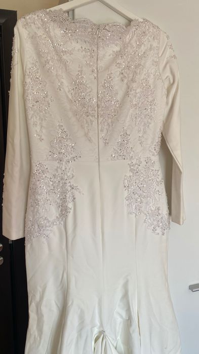 Rochie mireasă alb unt/ivoire, brand Style Up by Luminița Ungureanu