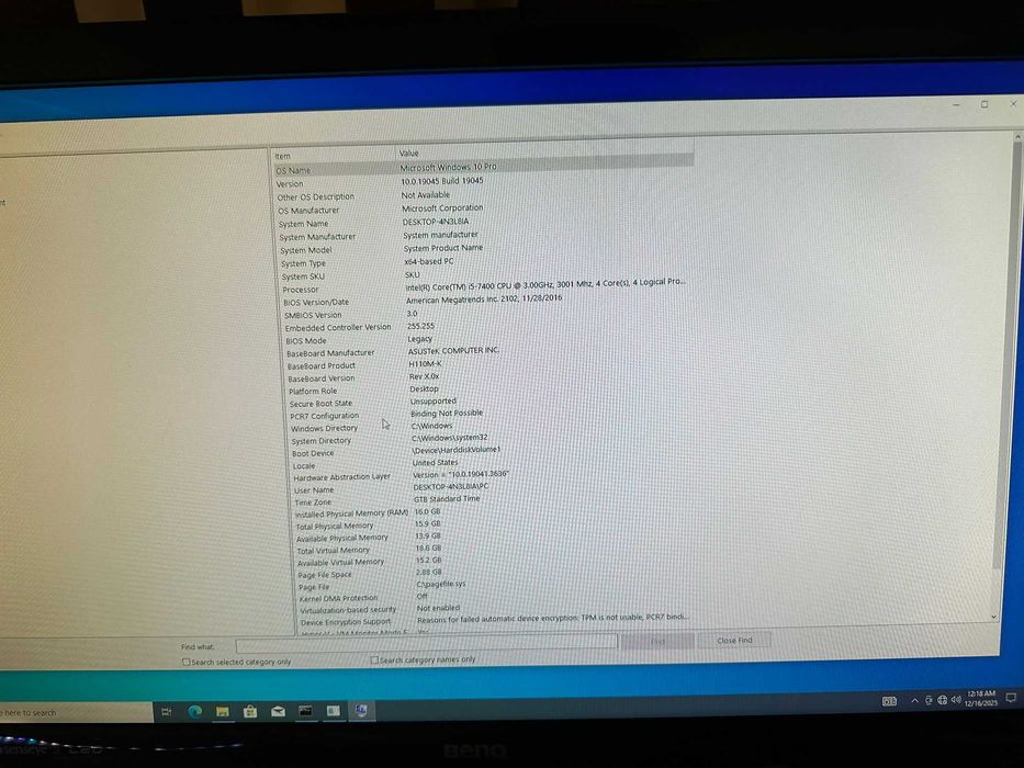 PC Gaming I5 7500 si GTX 1050 TI