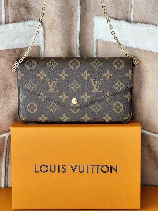 LOUIS VUITTON Дамска чанта Chain Pochette Félicie Monogram