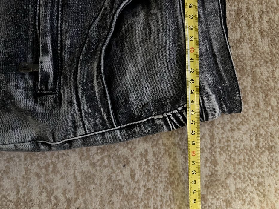 Blugi skinny Balmain Biker - gri - 36