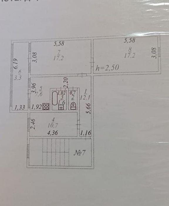 3 мкр. 3 этаж. 3 комн.