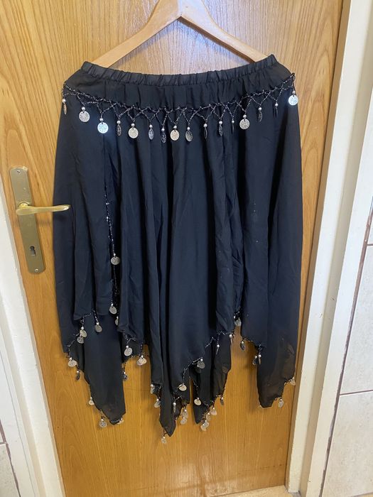 Fustă neagră cu bănuți/Belly dance