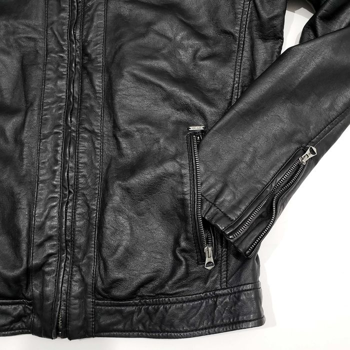 PEPE JEANS LENNON Leather Biker Мъжко Кожено Яке Като ново S-M