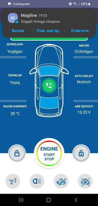 Magiline M3 gsm modullari Tracker 2 va Onix avtomobillari uchun.