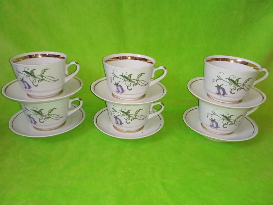 Сервиз чайный 6 пер. Городница СССР. Ишлатилмаган