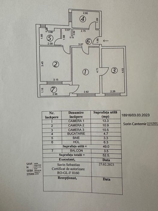 Vana apartament Micro 38, 3 camere semidecomandat