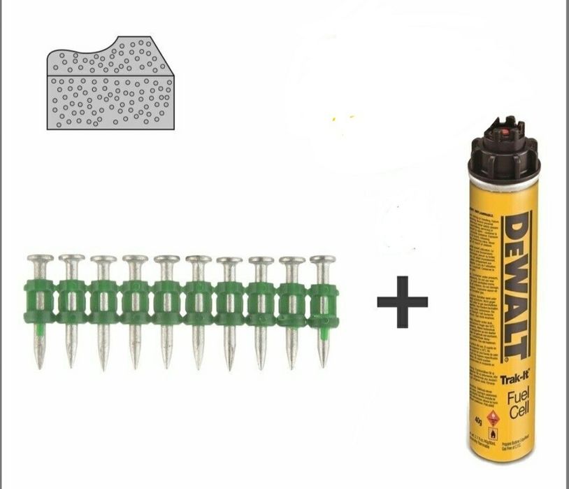 Пирони газ бетон метал MAX Powers Dewalt C5 Würth Diga CS 2 ,3  Sympaf