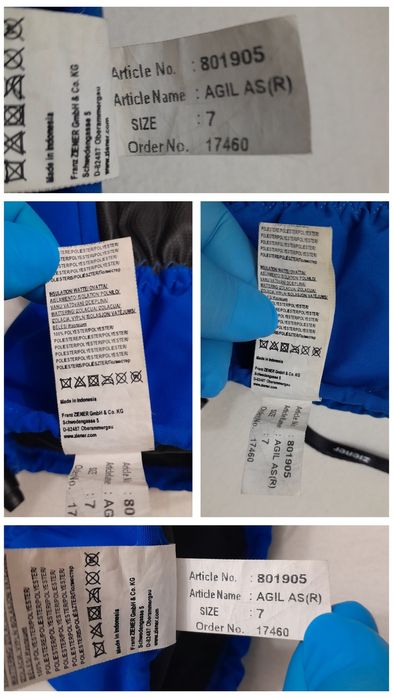 Mănuși de schi bike Ziener Agil As albastru intens verde deschis nr. 7