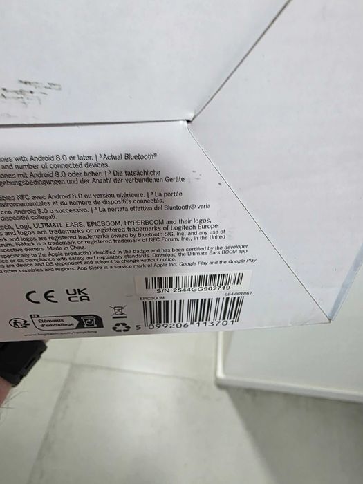 Boxa Ultimate Ears EpicBoom, Bluetooth, NFC, alb