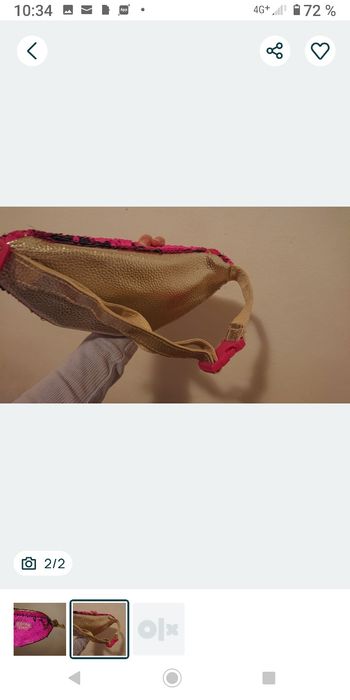 Borsetă cu paiete reversibile