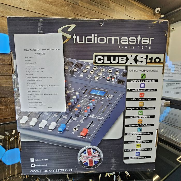 Amanet F28: Mixer Studiomaster (P)