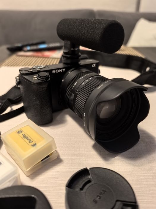 Sony 6500+Sigma 18-50mm f/2.8 DC DN Contemporary+микрофон+б