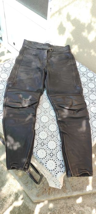 Кожен Комплект Dainese яке панталон за мотор мото чопър