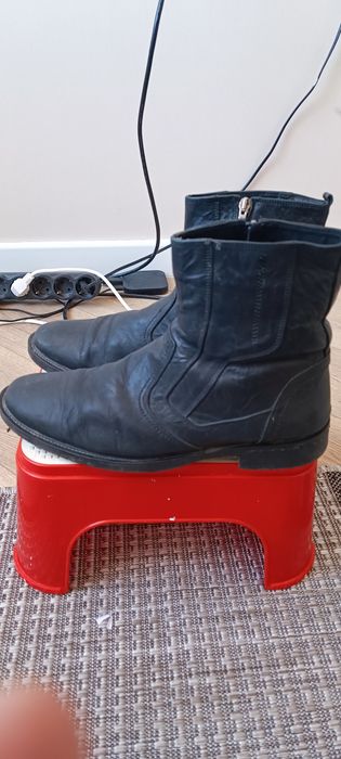 Сапоги мужские кожа