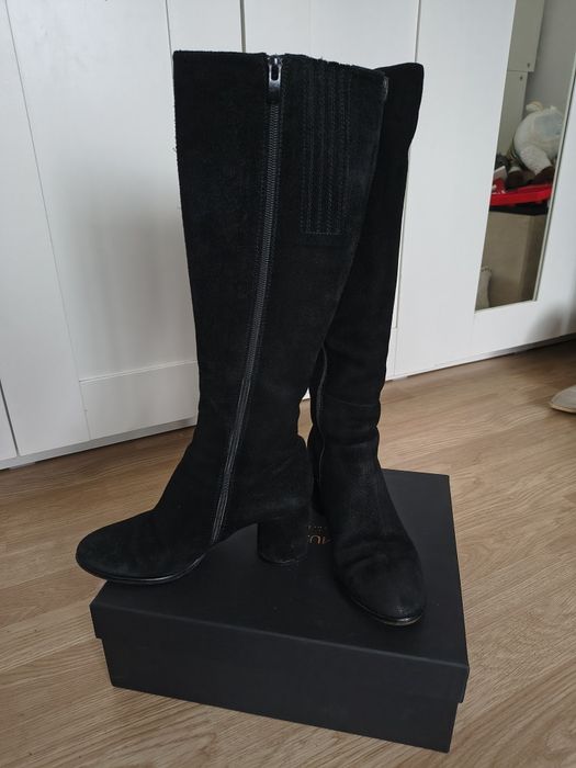 Cizme piele întoarsă Musette