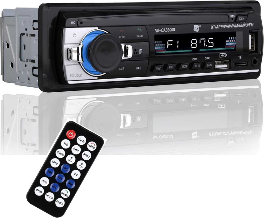 Аудио MP3 Плеър за Кола NK, Bluetooth, Radio, AUX Function, Dual USB Port, 4x40W