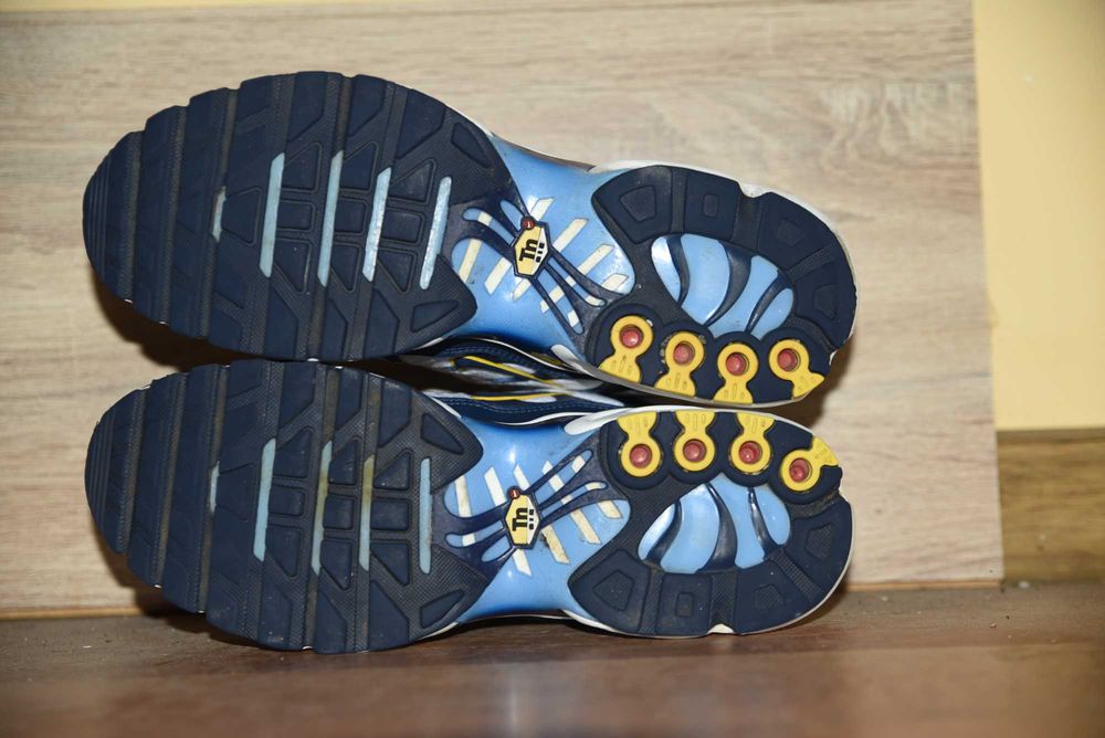 Nike Air Max Plus White Navy Gold, оригинални, номер 43