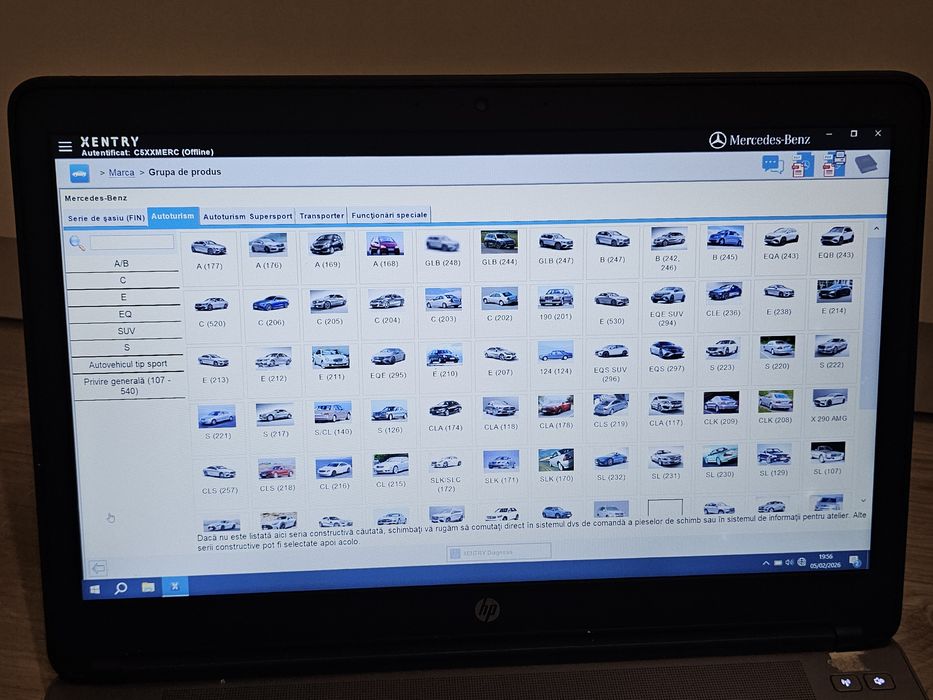 Pachet laptop diagnoza & codari Bmw Ista  Mercedes Xentry +  interfete