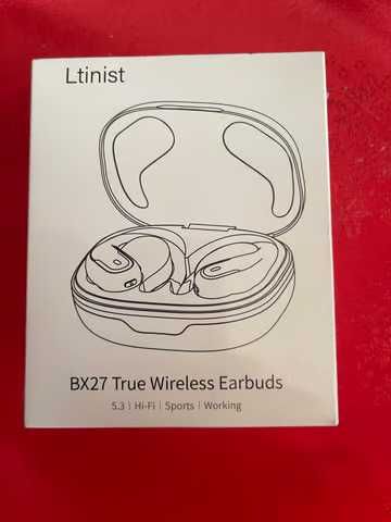 Casti Wireless Bluetooth 5.3 Ltinist Baterie 75h model BX27 Sigilate Noi, prindere dupa ureche