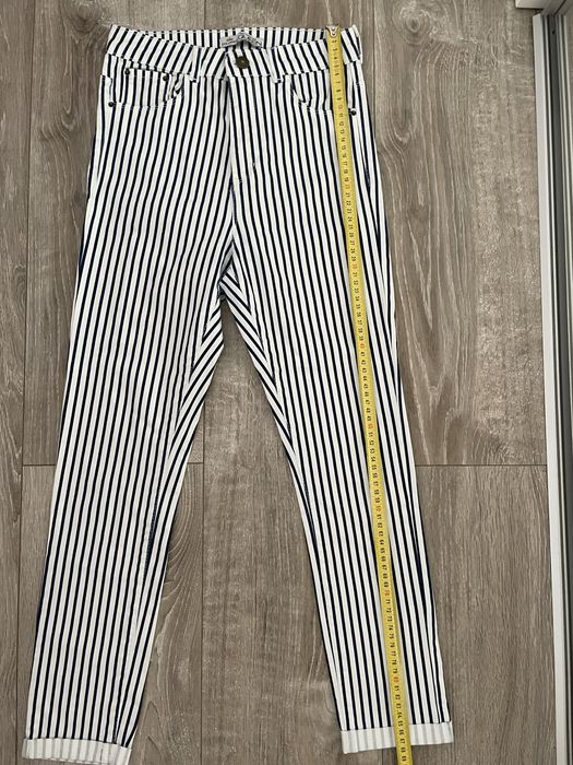 Pantaloni navy cu talie inalta nr.Xs