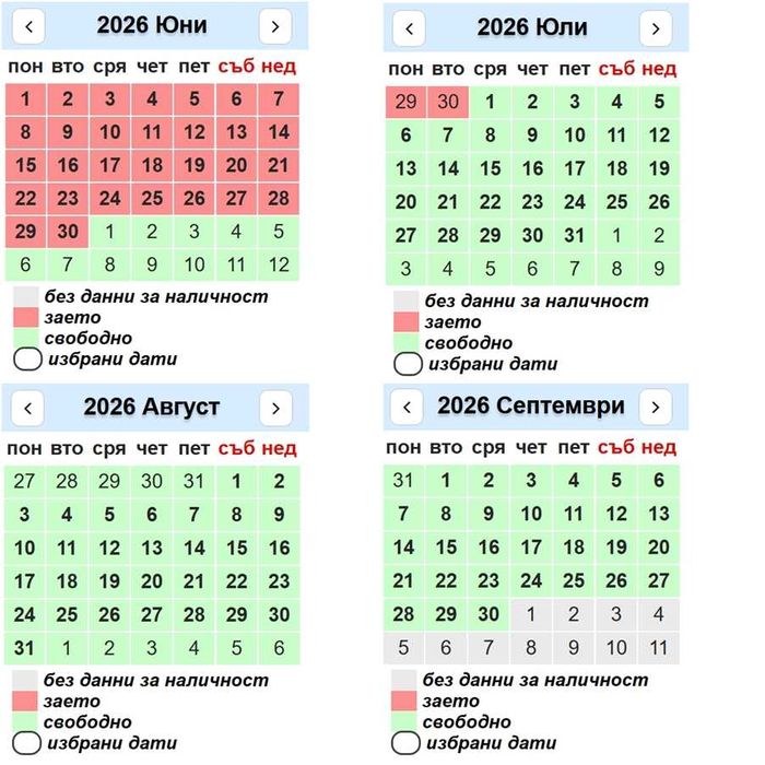 Първа линия за нощувки, 2-ст. + отделна кухня, ж.к. Лазур, гр. Бургас