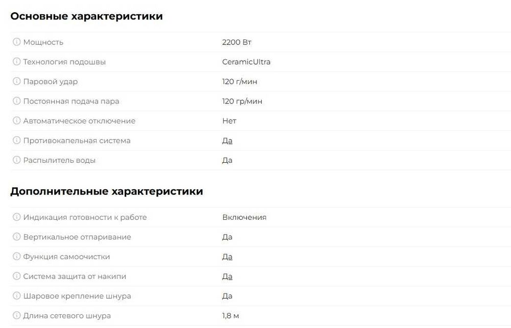 Утюг ARG SL-2022-F