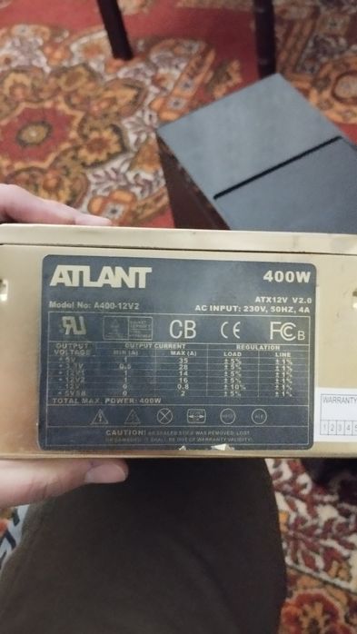 Монитор, клавиатура,блок питания,куллер