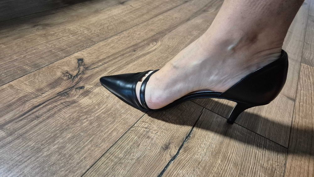 Pantofi negri piele mar 37