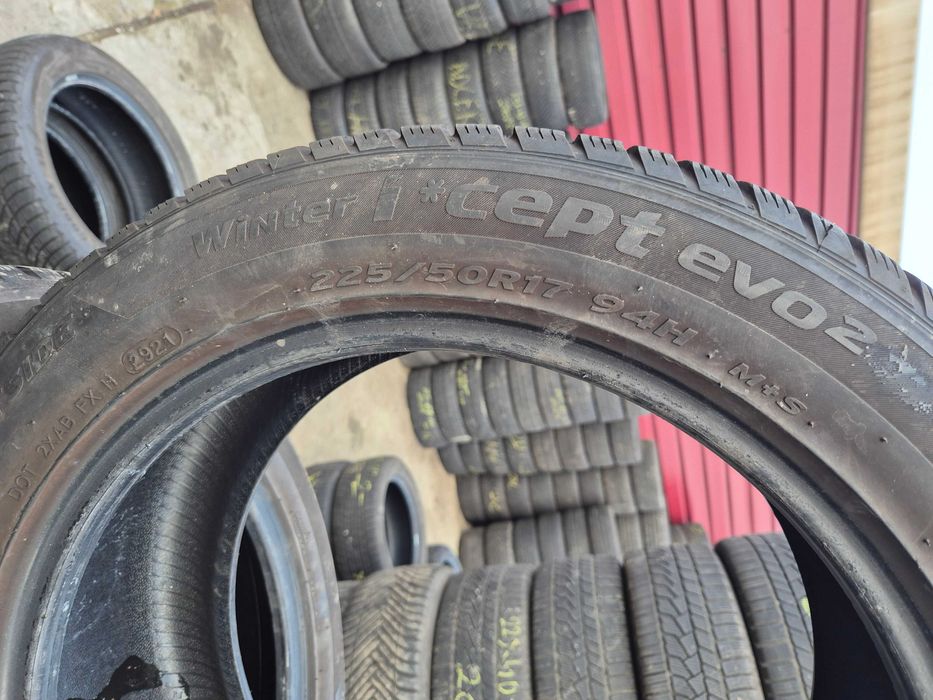 2 Anvelope de IARNA - 225/50/17 - Hankook - Stare F BUNA DOT 2021