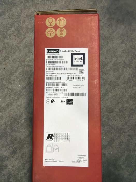 Lenovo ThinkPad P16s Gen 4 Ultra 9 Sigilat